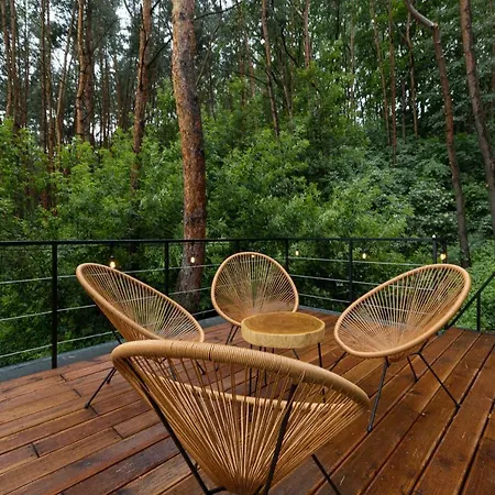 Dom wakacyjny Nad Narvią - Lustrzany Dom Na Drzewach *